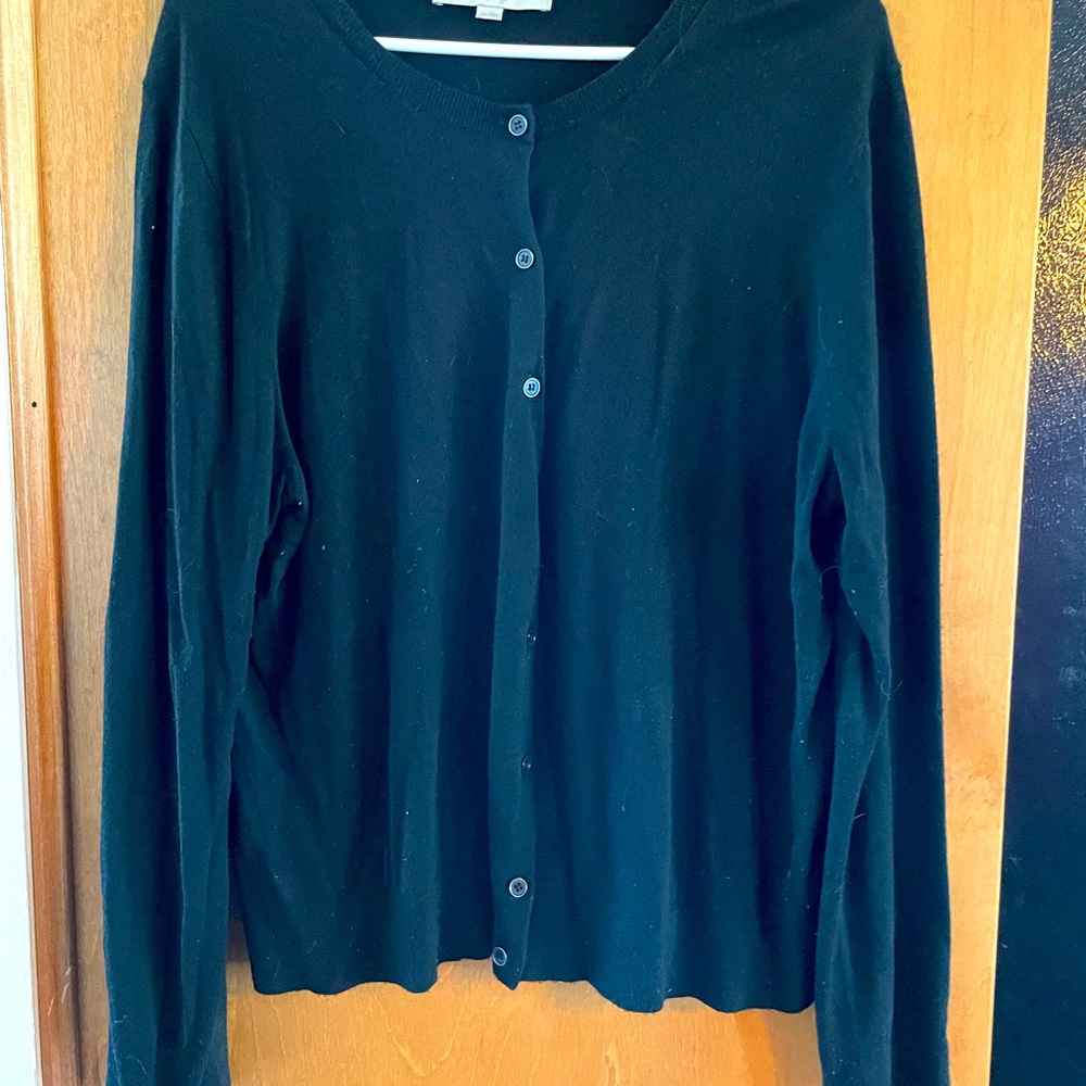 Loft long sleeved black cardigan XXL